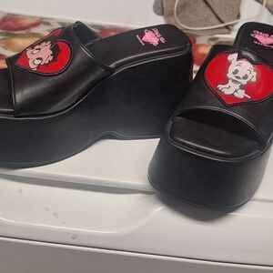 Dolls Kill Betty Boop Platform Slides
